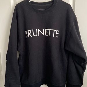 Brunette the Label - black crewneck